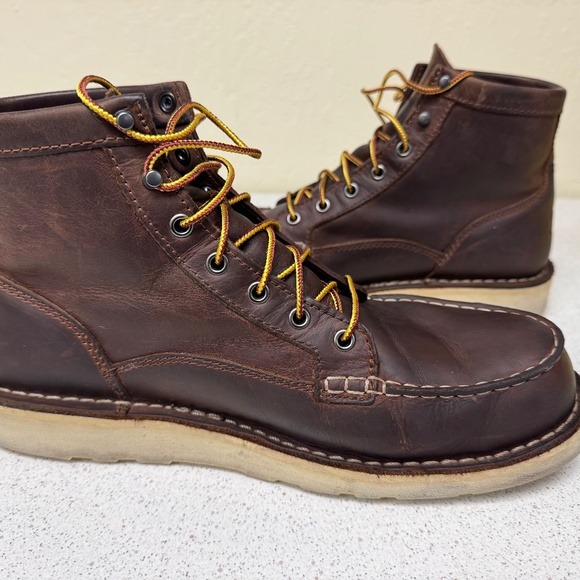 Danner Bull Run moc-toe boots 11.5 EE brown - Picture 4 of 7
